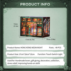 Book Nook Hong Kong Neon Light 13 x 17 cm 6975436180586