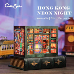 Book Nook Hong Kong Neon Light 13 x 17 cm 6975436180586