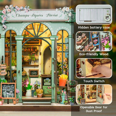 Miniature House Model Kit Champs-Élysées Florist 18 x 16 cm   6975436180753