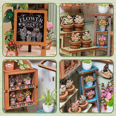 Miniature House Model Kit Champs-Élysées Florist 18 x 16 cm   6975436180753