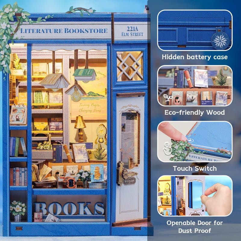 Book Nook Literature Bookstore 17 x 12 cm     6975436180869