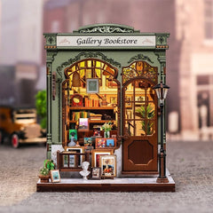 Miniature House Model Kit Gallery Bookstore 20 x 16 cm   6975436181200