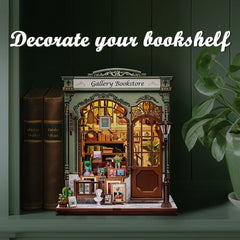 Miniature House Model Kit Gallery Bookstore 20 x 16 cm   6975436181200