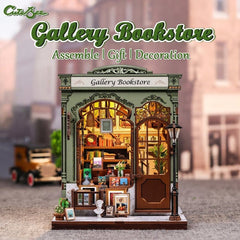 Miniature House Model Kit Gallery Bookstore 20 x 16 cm   6975436181200