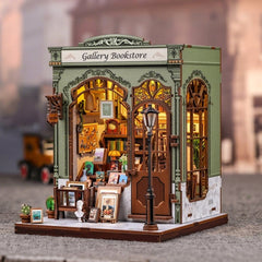 Miniature House Model Kit Gallery Bookstore 20 x 16 cm   6975436181200