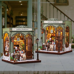 Miniature House Model Kit Gallery Bookstore 20 x 16 cm   6975436181200