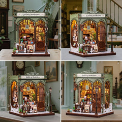 Miniature House Model Kit Gallery Bookstore 20 x 16 cm   6975436181200