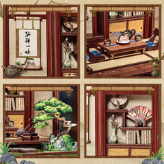 Miniature House Model Kit Kirishima Cha-an 19 x 14 cm 6975436181248