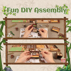 Miniature House Model Kit Kanmi-dokoro Kurihara 19 x 15 cm   6975436181255