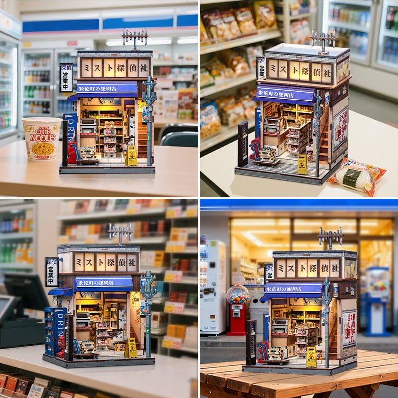 Miniature House Model Kit Beika-cho Convenience Store 22 x 15 cm   6975436181323