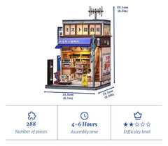 Miniature House Model Kit Beika-cho Convenience Store 22 x 15 cm   6975436181323
