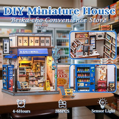 Miniature House Model Kit Beika-cho Convenience Store 22 x 15 cm   6975436181323