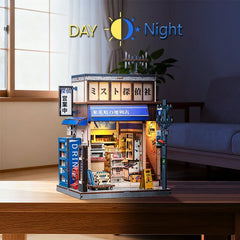 Miniature House Model Kit Beika-cho Convenience Store 22 x 15 cm   6975436181323
