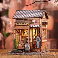 Miniature House Model Kit Sakura O Kimono Shop 19 x 14 cm   6975436181330