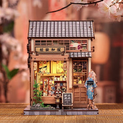 Miniature House Model Kit Sakura O Kimono Shop 19 x 14 cm   6975436181330