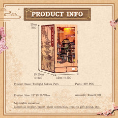 Book Nook Twilight Sakura Path 23 x 12 cm 6975436181378