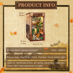 Book Nook Serene Courtyard 22 x 12 cm 6975436181392