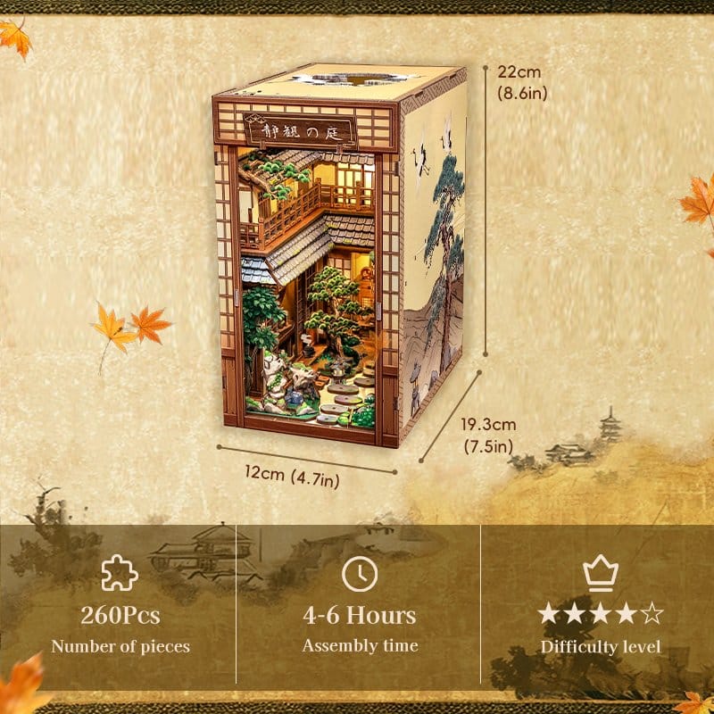 Book Nook Serene Courtyard 22 x 12 cm 6975436181392