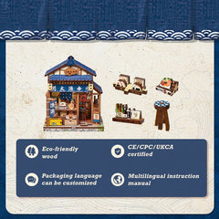 Miniature House Model Kit Fukuoka Mentaiko Kitchen 11 x 9 cm 6975436181507