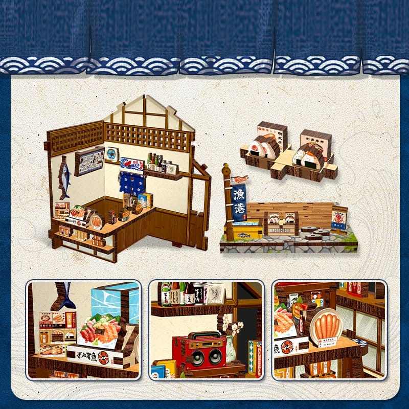Miniature House Model Kit Fukuoka Mentaiko Kitchen 11 x 9 cm 6975436181507