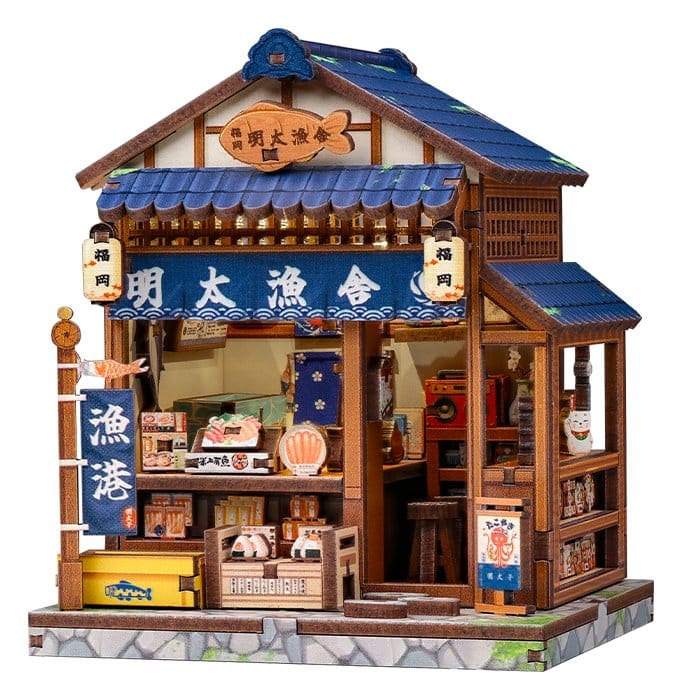 Miniature House Model Kit Fukuoka Mentaiko Kitchen 11 x 9 cm 6975436181507