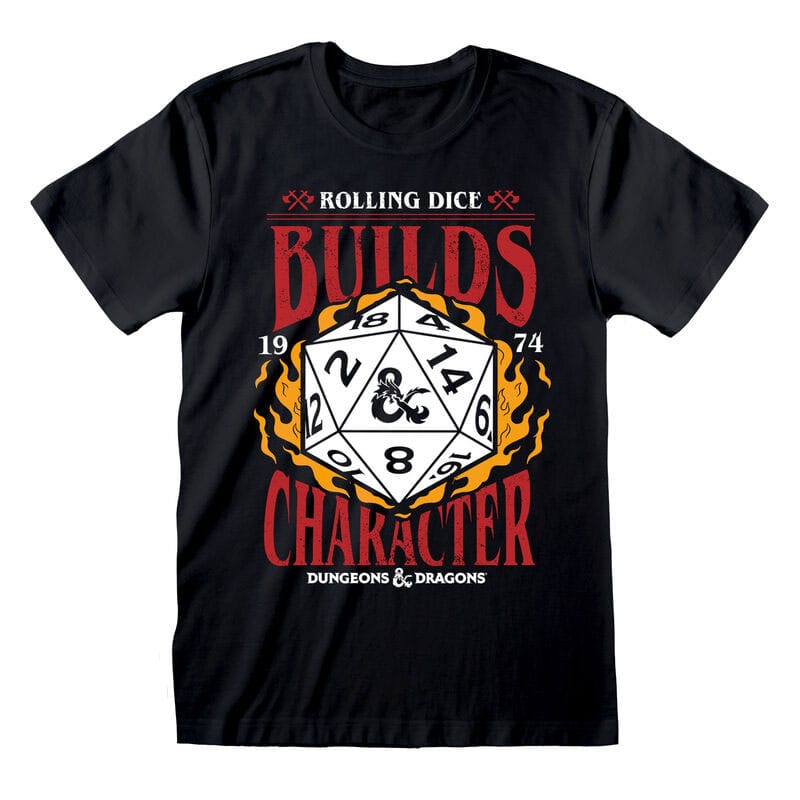 Dungeons & Dragons T-Shirt Builds Character Size XL 5056599783478