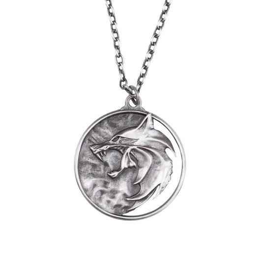 The Witcher Replica 1/1 Necklace Wolf Medallion 0761568011142