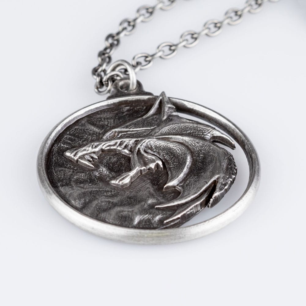 The Witcher Replica 1/1 Necklace Wolf Medalli 0761568011142