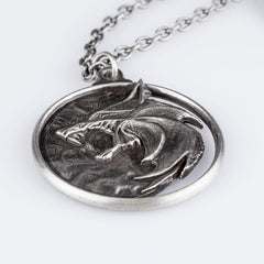 The Witcher Replica 1/1 Necklace Wolf Medalli 0761568011142
