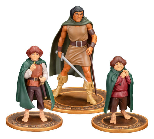 Der Herr der Ringe Animated Film PVC Figuren 3er-Pack Frodo, Aragorn, and SamwiseLord of the Rings Animated Film PVC Figures 3-Pack Frodo, Aragorn, and SamwiseLe Seigneur des Anneaux Animated Film pack 3 figurines PVC Frodo, Aragorn, and SamwiseEl Señor d 0761568015522