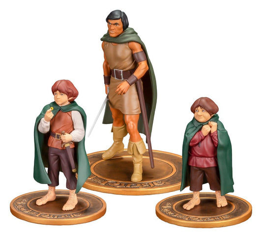 Der Herr der Ringe Animated Film PVC Figuren 3er-Pack Frodo, Aragorn, and SamwiseLord of the Rings Animated Film PVC Figures 3-Pack Frodo, Aragorn, and SamwiseLe Seigneur des Anneaux Animated Film pack 3 figurines PVC Frodo, Aragorn, and SamwiseEl Señor d 0761568015522