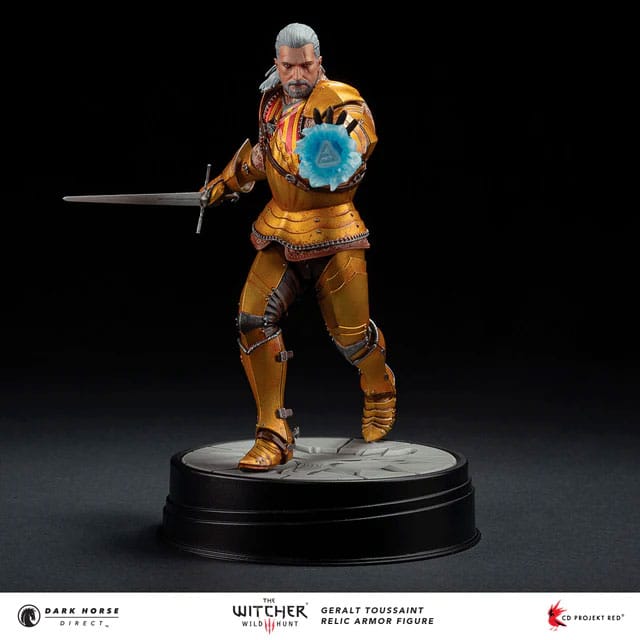 The Witcher 3 PVC Statue Geralt Toussaint Relic Armor 20 cm 0761568010473