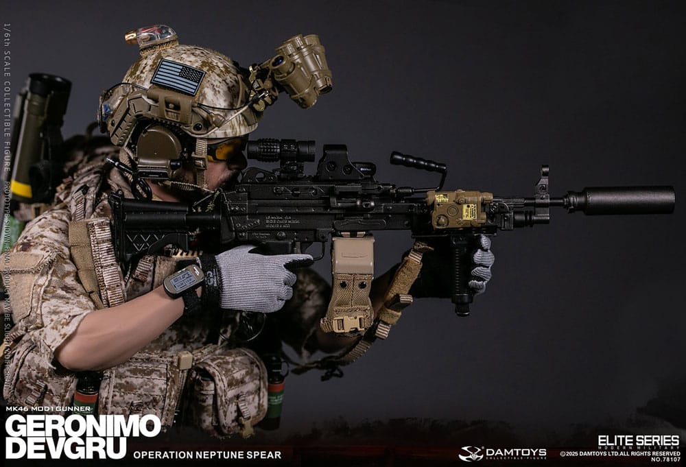 Modern Military Action Figure 1/6 Geronimo Devgru - MK46 MOD1 Gunner (Operation Neptune Spear) 30 cm 6976204930662