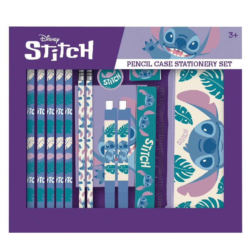 Lilo & Stitch pencil case stationery set 14 pieces 5056816642601