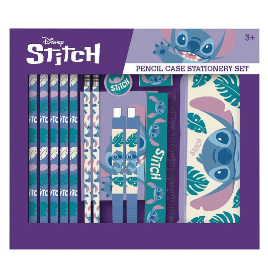 Lilo & Stitch pencil case stationery set 14 pieces 5056816642601