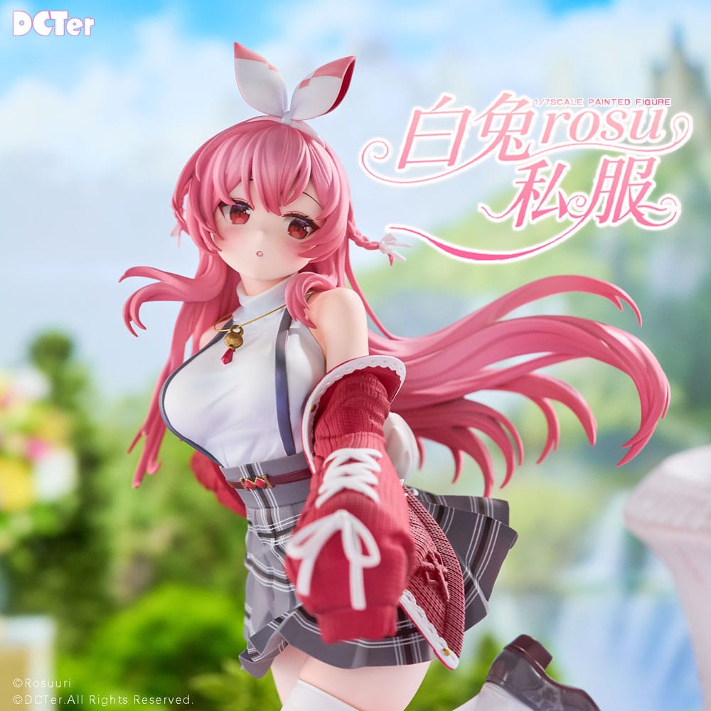 Rosuuri Original Character PVC Statue 1/7 White Rabbit Rosu Casual Clothes Ver. 25 cm 6972819639662