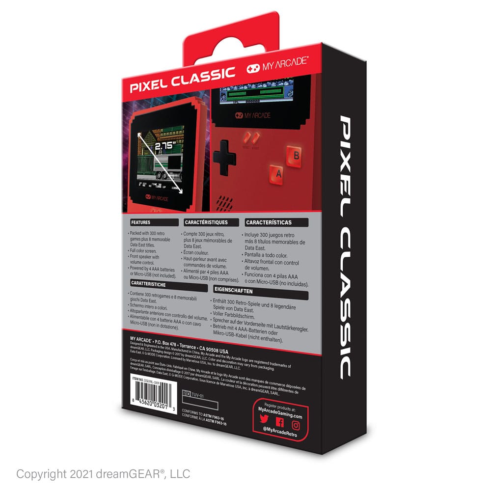 My Arcade Portable Gaming System Pixel Classic  0845620032013