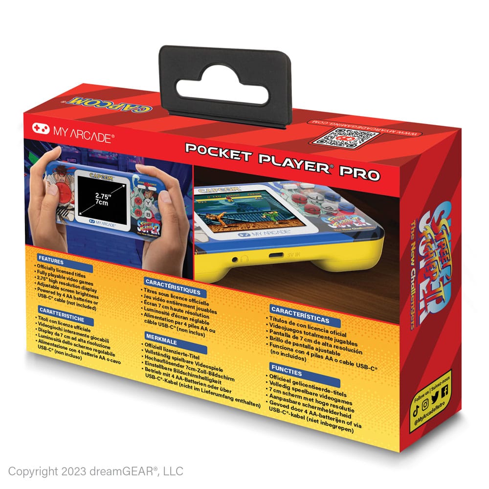 Super Street Fighter II Portable Gaming System Pocket Player Pro  0845620041879