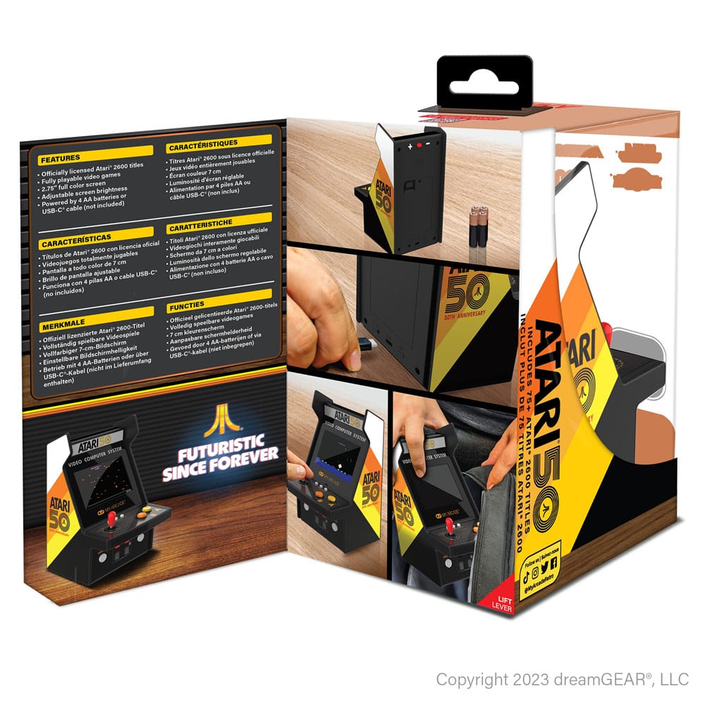 Atari Portable Retro Arcade Micro Player Pro  0845620070138