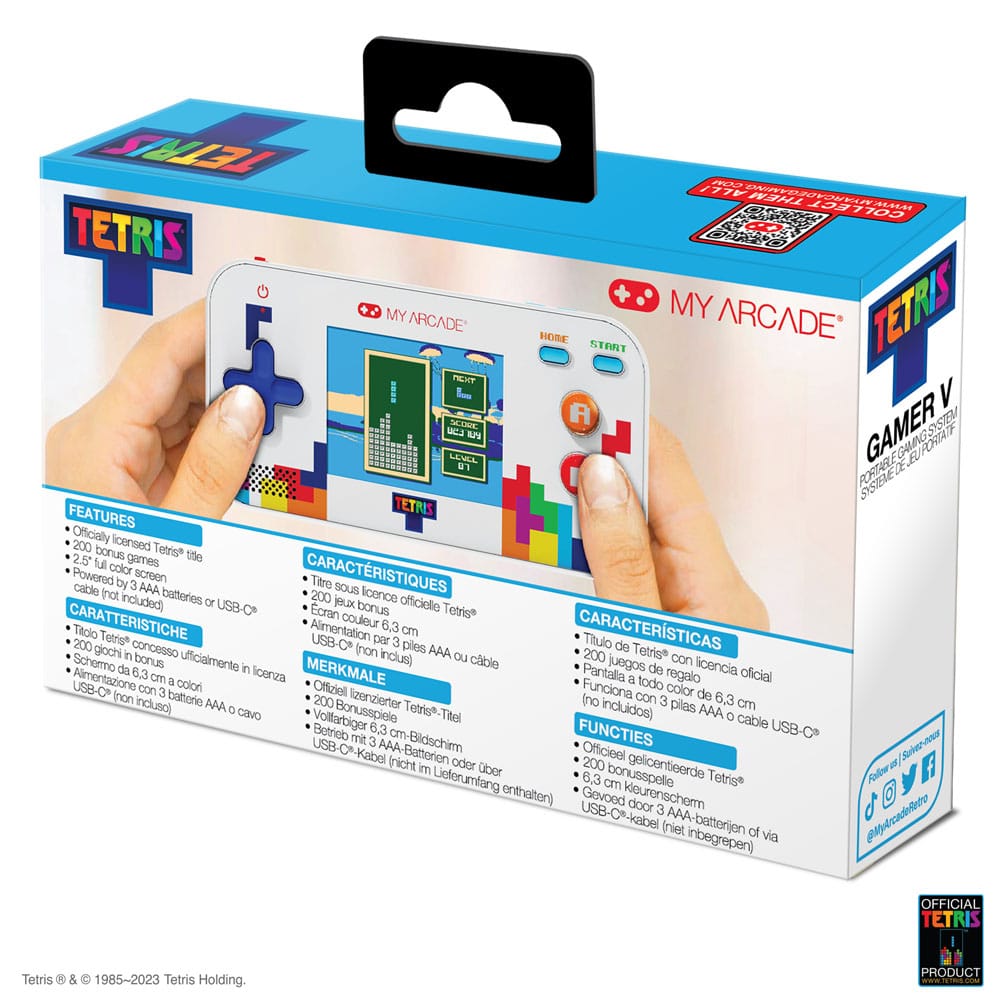Tetris Portable Video Gaming System Gamer V 0845620070305