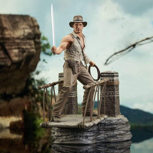 Indiana Jones and the Temple of Doom Deluxe Gallery PVC Statue Rope Bridge 28 cm 0699788846544