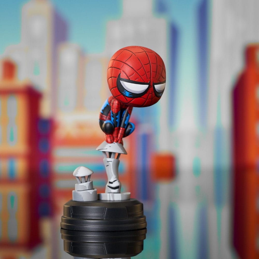 Marvel Animated Statue Spider-Man on Chimney 15 cm 0699788853580