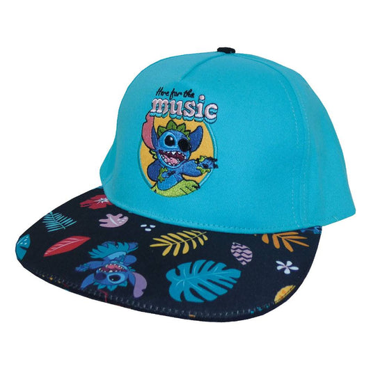 Lilo & Stitch Curved Bill Cap Here For The Music 5056463409350