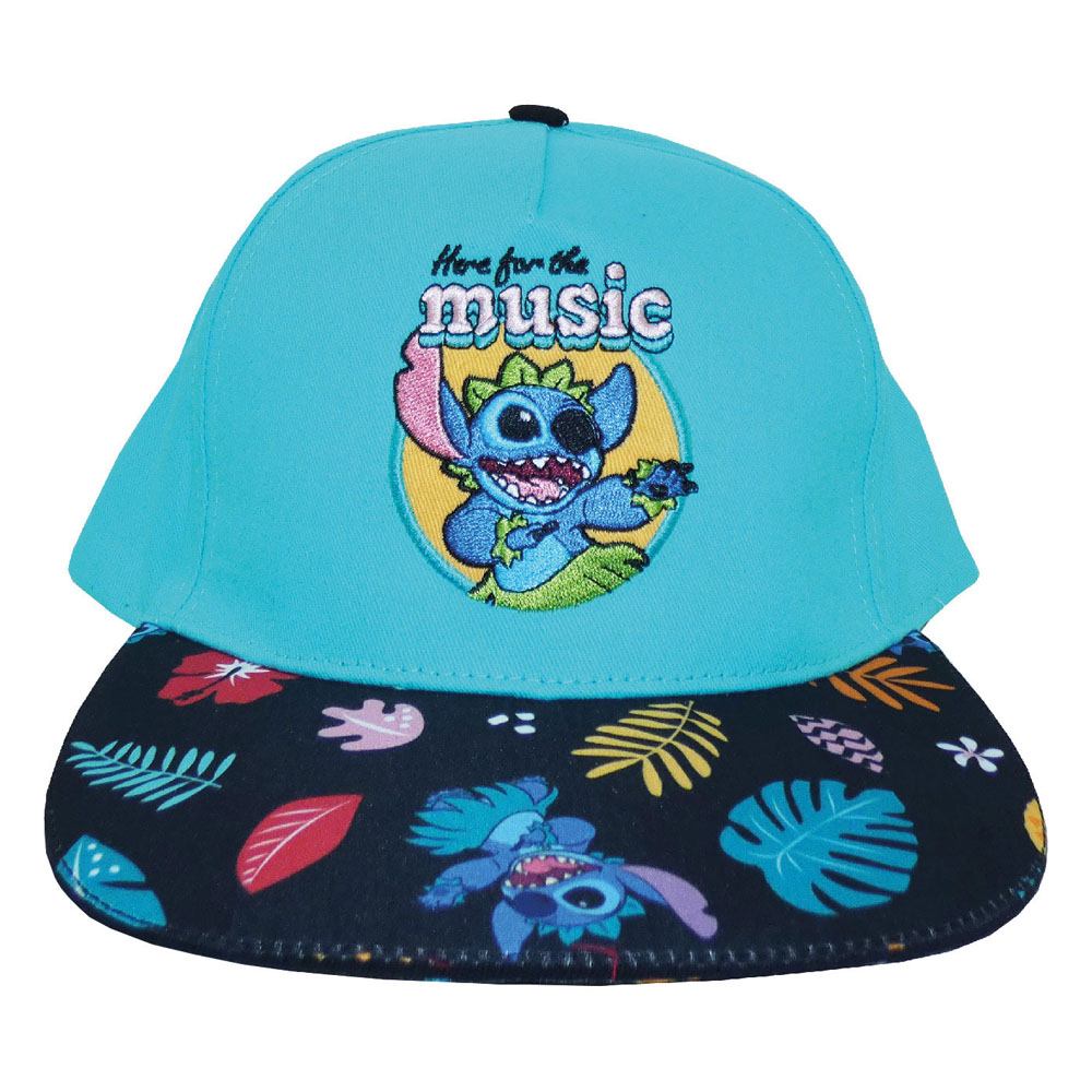 Lilo & Stitch Curved Bill Cap Here For The Music 5056463409350