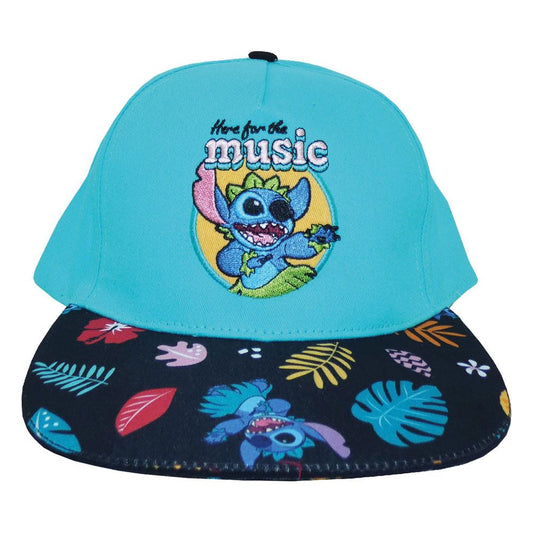 Lilo & Stitch Curved Bill Cap Here For The Music 5056463409350