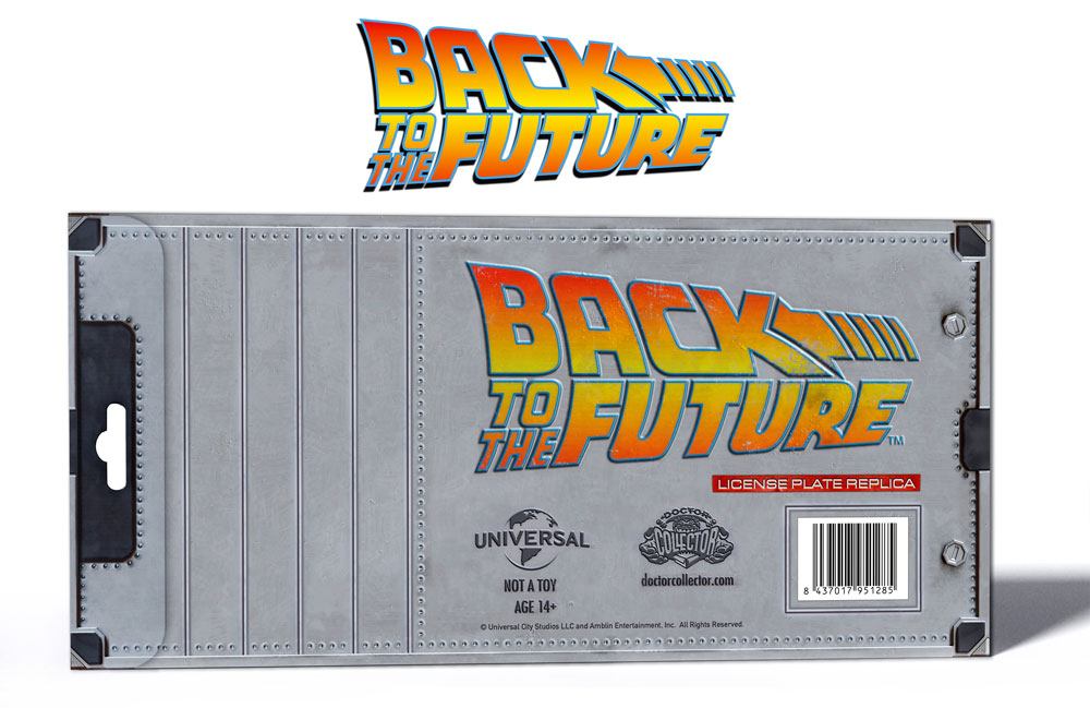 Back To The Future Replica 1/1 ´Outatime´ DeLorean License Plate 8437017951285