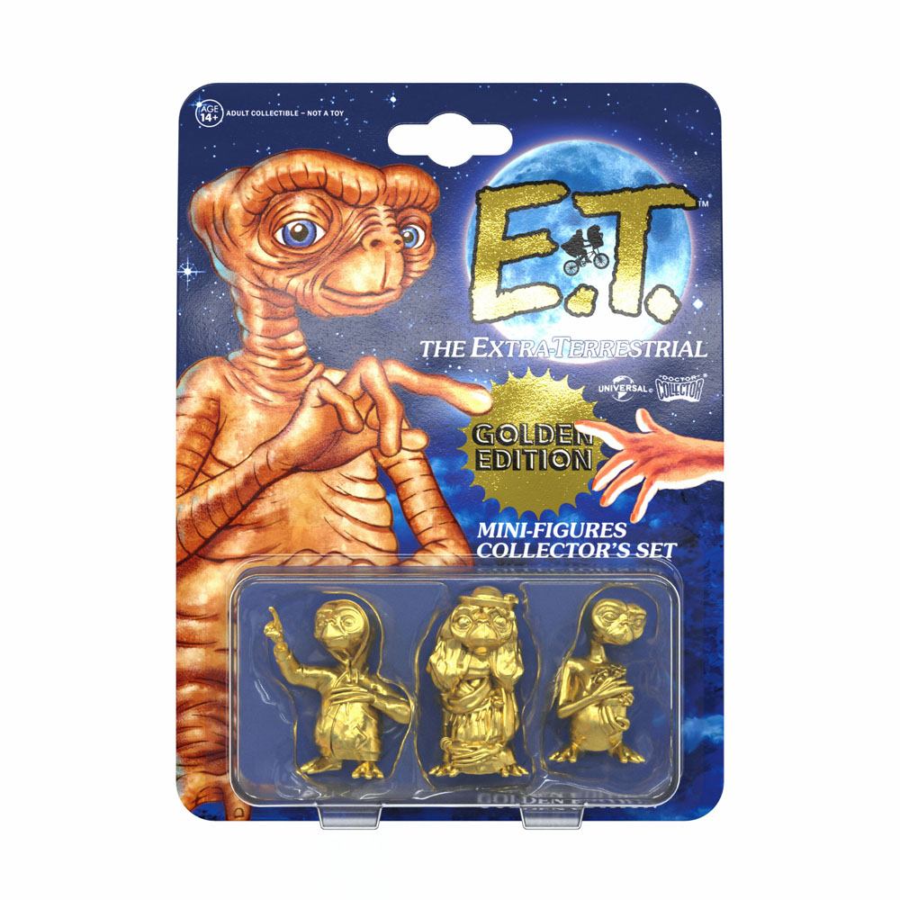 E.T. the Extra-Terrestrial Collector's Set Mini Figures 3-Pack Golden Edition 5 cm 8437017951537