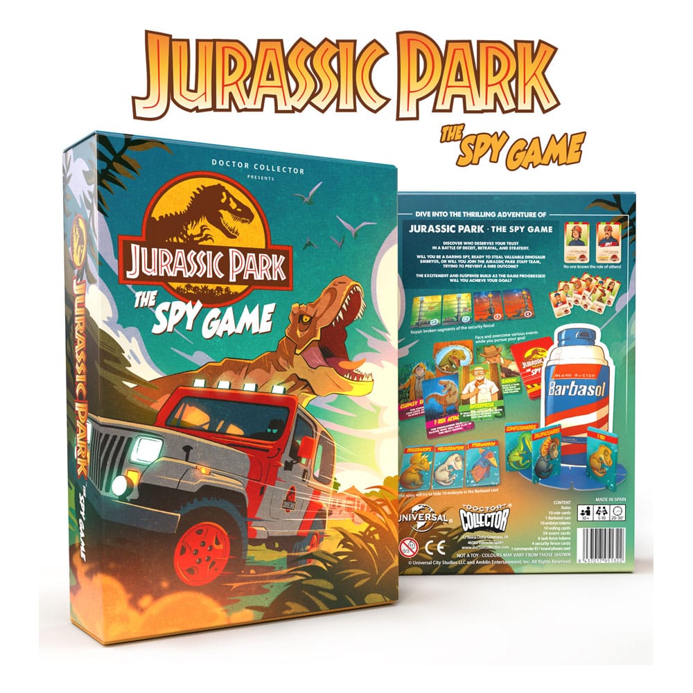 Jurassic Park Hidden Role Game The Spy Game *English Version* 8437017951322