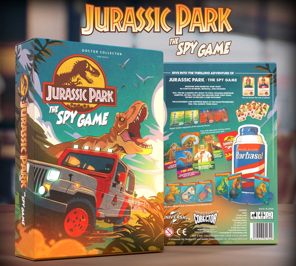 Jurassic Park Hidden Role Game The Spy Game *English Version* 8437017951322