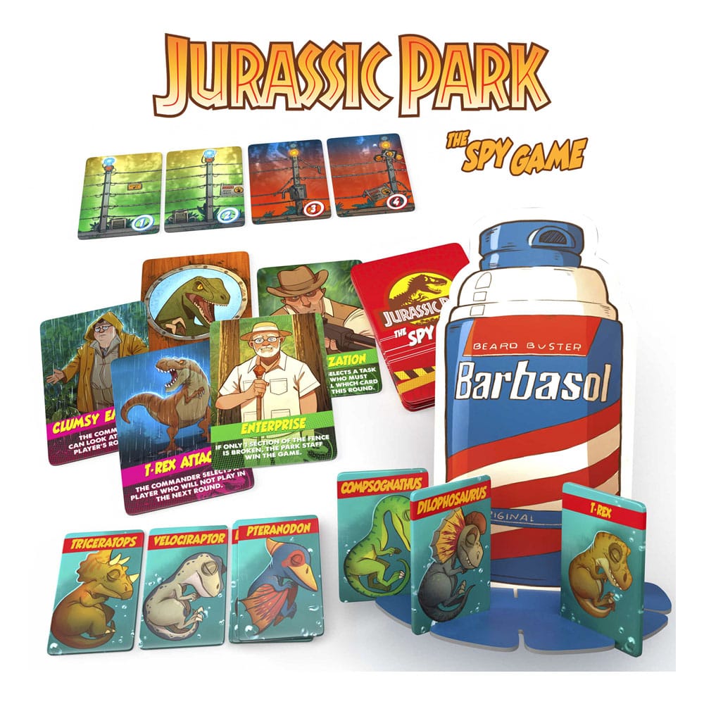 Jurassic Park Hidden Role Game The Spy Game *English Version* 8437017951322